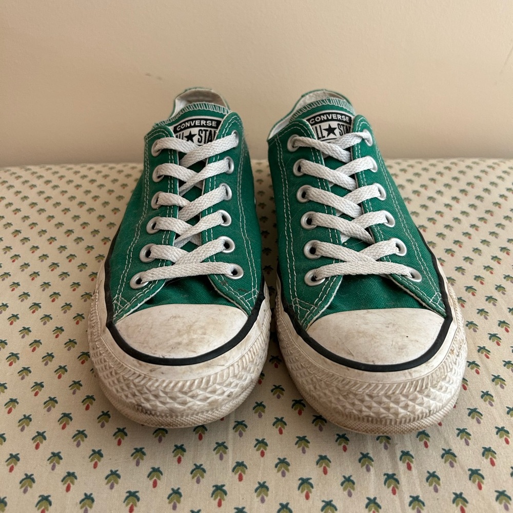 Lightly used Green Converse